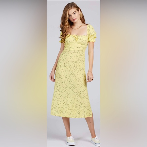 Faithfull the Brand Dress- La Flica Floral Evelyn Midi dress M $189 - Picture 8 of 12